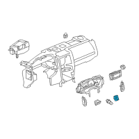 OEM 2007 Cadillac XLR Switch Asm-Ignition & Start *Dark Argt Metal Diagram - 25900943