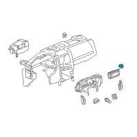 OEM 2009 Cadillac XLR Switch Asm-Hazard Warning *Dark Satn Nkl Diagram - 10315821