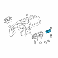 OEM 2004 Cadillac XLR Heater & Air Conditioner Control Assembly Diagram - 15299606