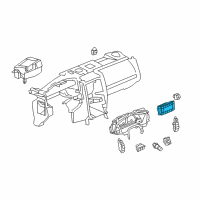 OEM 2008 Cadillac XLR Dash Control Unit Diagram - 15855707