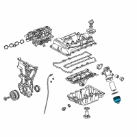 OEM Chevrolet Malibu Filter Cover Diagram - 55593190