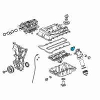 OEM Buick Filter Assembly Gasket Diagram - 55578715