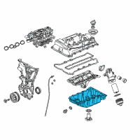 OEM 2017 Buick Cascada Oil Pan Diagram - 55590832