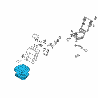 OEM 2014 Hyundai Equus Cushion Assembly-Rear Seat, LH Diagram - 89105-3NFB0-NVR