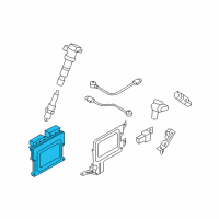 OEM Hyundai Santa Fe Computer Brain Engine Control Module Diagram - 39109-3C560