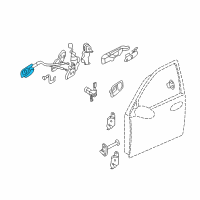 OEM Hyundai Entourage Front Driver Interior Door Handle Assembly, Left Diagram - 82610-4D000-VA