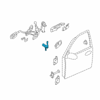 OEM 2007 Hyundai Entourage Door Key Sub Set, Left Diagram - 81970-4JA00