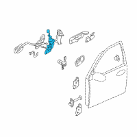 OEM 2011 Kia Sedona Front Door O/R Latch & Actuator Assembly, Left Diagram - 813104D010