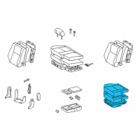 OEM 2000 Toyota Tundra Cushion Assembly Diagram - 71420-0C050-B1