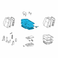 OEM 2002 Toyota Tundra Cushion Assembly, Front Sea Diagram - 71410-0C041-B2