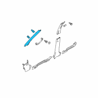 OEM Mercury Weatherstrip Pillar Trim Diagram - 9L8Z-7803598-AB