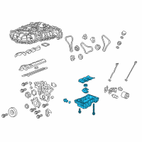 OEM Cadillac XTS Oil Pan Diagram - 12666371