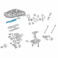 OEM 2008 Pontiac Torrent Valve Cover Insulator Diagram - 12601745