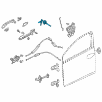 OEM 2019 Honda Civic Cylinder, Driver Side Door Diagram - 04921-TBG-A01