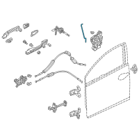 OEM 2017 Honda Civic Rod Set, L. FR. Door Latch Diagram - 72153-TBG-305