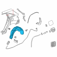OEM 2015 Acura RDX Fender, Left Rear (Inner) Diagram - 74591-TX4-305