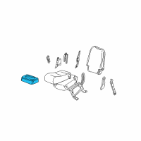 OEM 2003 GMC Sierra 3500 Holder, Front Center Seat Cup *Neutral Diagram - 88938356