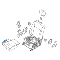 OEM 2019 Nissan Sentra Pad Front Seat Cushion Diagram - 87311-4FU1A