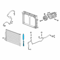 OEM 2020 Cadillac CT6 Drier Desiccant Bag Diagram - 23336306