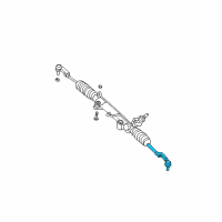 OEM 2003 Jeep Liberty Tie Rod-Tie Rod End Diagram - 5072445AA