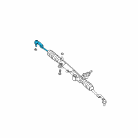 OEM 2004 Jeep Liberty Tie Rod-Tie Rod End Diagram - 5072444AA