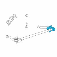 OEM 2001 Ford F-250 Super Duty Stabilizer Bar Bracket Diagram - F81Z-5486-AA