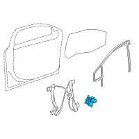 OEM 2019 Chevrolet Cruze Window Motor Diagram - 39115021