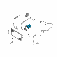 OEM 2000 Nissan Altima A/C Compressor Diagram - 926100Z800