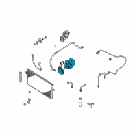 OEM 1998 Nissan Altima Compressor-CLER Diagram - 92600-0Z010