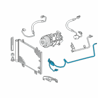 OEM 2010 Lexus GS450h Tube Sub-Assy, Liquid, A Diagram - 88706-3A470