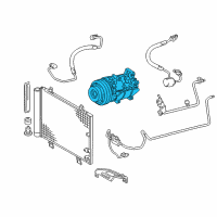 OEM 2011 Lexus GS450h Compressor Assy, W/Motor Diagram - 88370-30030