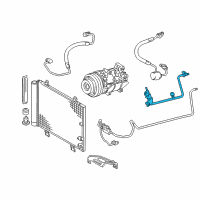 OEM 2008 Lexus GS450h Pipe Sub-Assy, Suction Diagram - 88707-30820