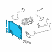 OEM 2008 Lexus GS450h CONDENSER Assembly Diagram - 88460-30A71