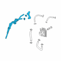 OEM 2019 Hyundai Veloster Pipe Assembly-Rear Heater Water Diagram - 97540-F2100
