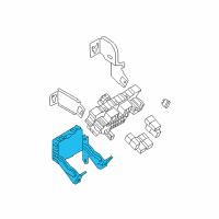 OEM Nissan Rogue Body Control Module Assembly Diagram - 284B1-CZ30A