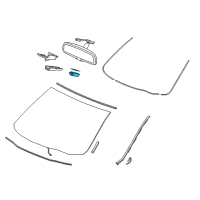 OEM Sensor Assembly, Rain & Light Diagram - 38970-TZ6-A01