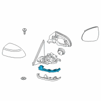 OEM 2014 BMW X5 Auxiliary Turn Indicator, Mirror, Left Diagram - 63-13-7-291-217