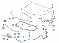 OEM Buick Encore GX Release Cable Diagram - 42762246