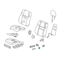 OEM 2018 Honda Ridgeline Knob (B) *NH836L* Diagram - 81252-SDB-A71YY