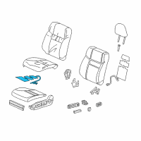 OEM 2016 Honda CR-V Heater Complete, Front Cushion Diagram - 81134-T1G-E91