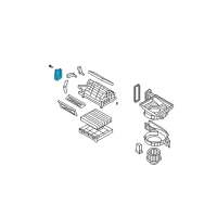 OEM 2009 Hyundai Azera Inlet Door Actuator Diagram - 97124-3K500