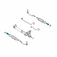OEM GMC Inner Tie Rod Diagram - 26100288