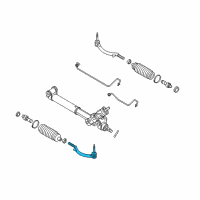 OEM GMC Outer Tie Rod Diagram - 26100286