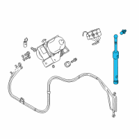 OEM BMW Z3 Hydraulic Cylinder Diagram - 54-34-8-410-307