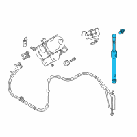 OEM 2001 BMW Z3 Hydraulic Cylinder Diagram - 54-34-8-410-307