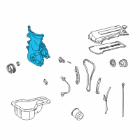 OEM Toyota Corolla Cover Sub-Assy, Timing Chain Or Belt Diagram - 11321-22020