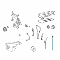 OEM Toyota Corolla Gage Sub-Assy, Oil Level Diagram - 15301-22020