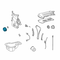 OEM Toyota Corolla Pulley Diagram - 13470-22021