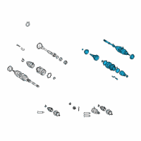 OEM Lexus RX300 Shaft Assy, Front Drive, LH Diagram - 43420-48042