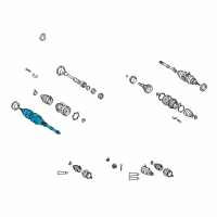 OEM 1999 Lexus RX300 Shaft Assembly,OUTBOARD Diagram - 43470-39366